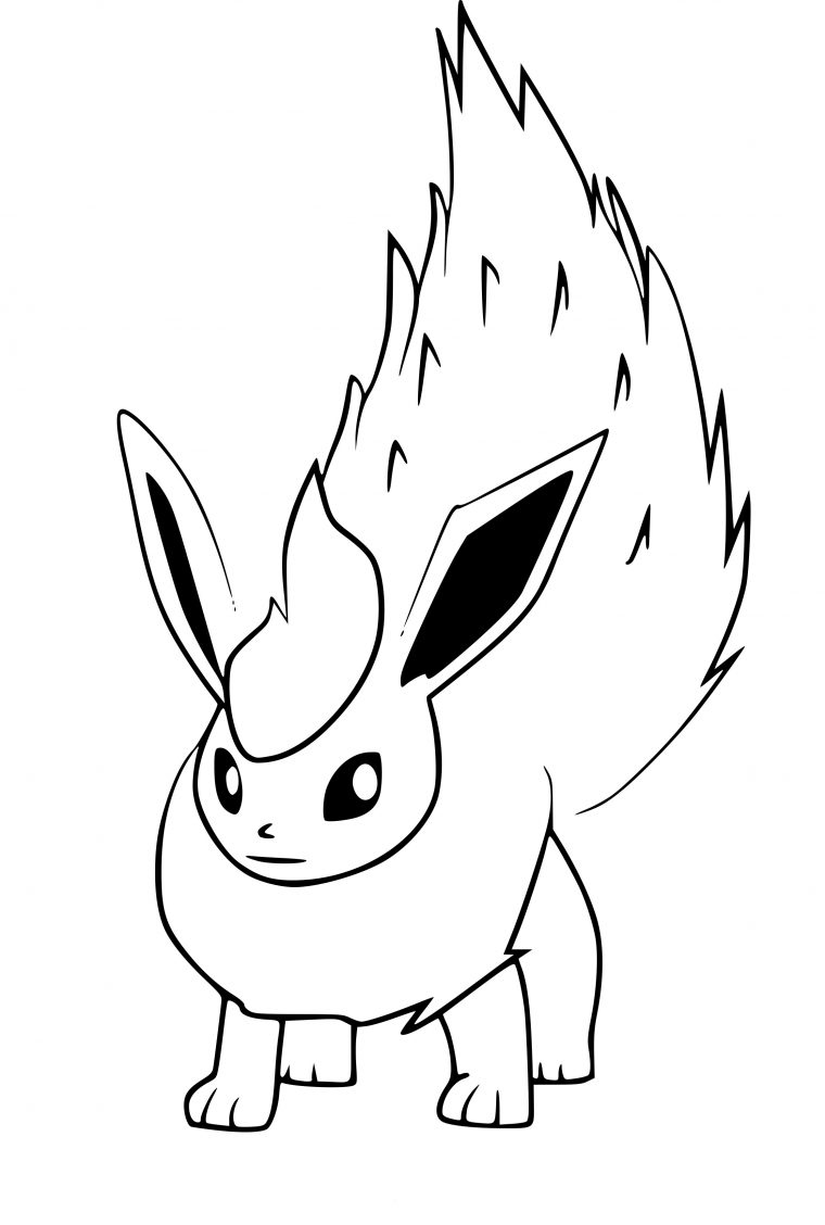 Coloriage Pyroli Pokemon Go À Imprimer Sur Coloriages encequiconcerne Coloriage Pokemon Famille Evoli A Imprimer