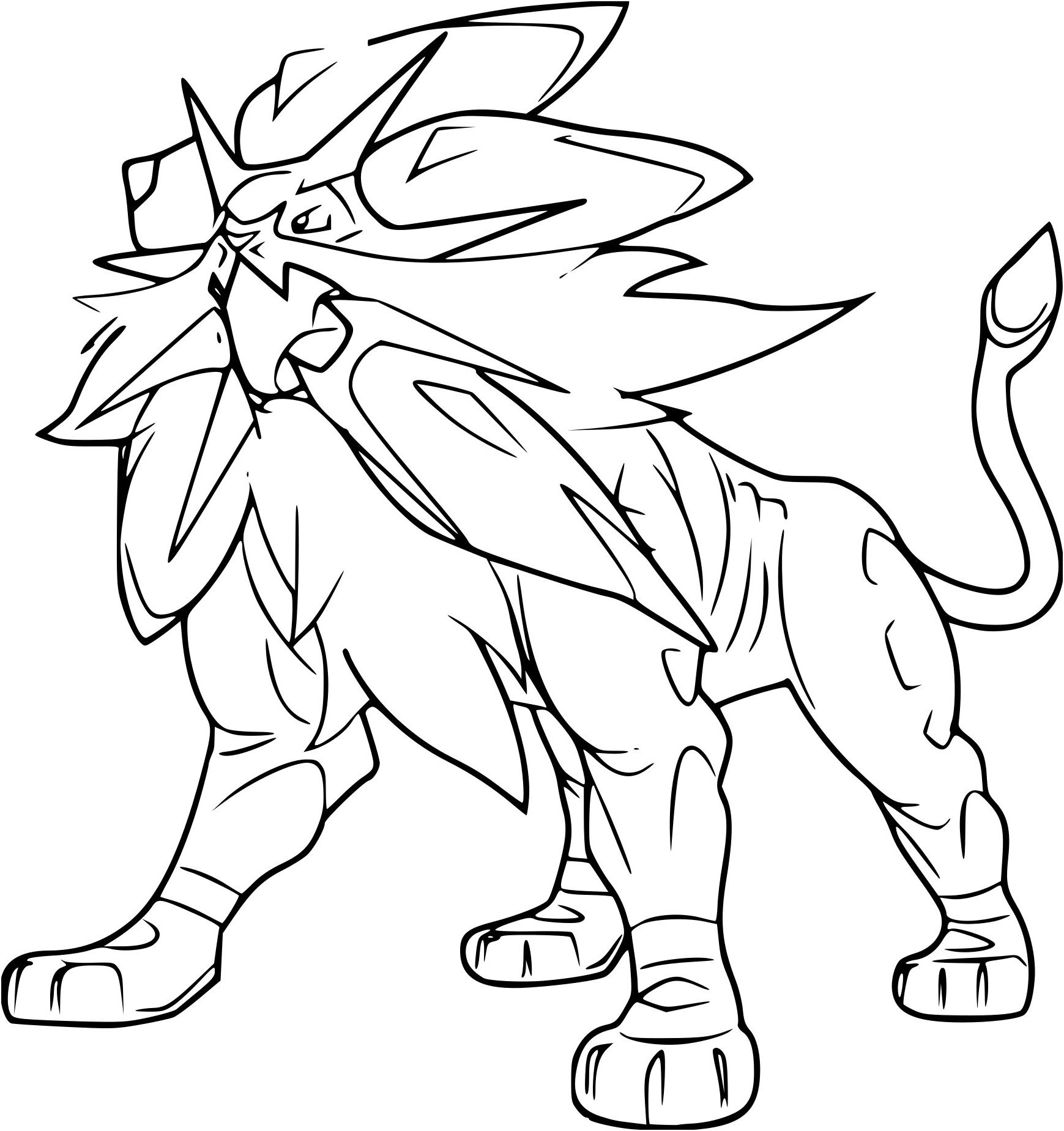 Coloriage Solgaleo Pokemon À Imprimer | Dessin Pokemon À encequiconcerne Ultra Necrozma Coloriage