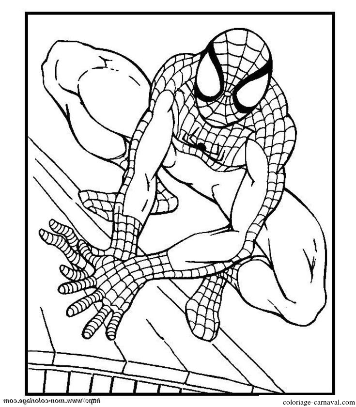 Coloriage Spiderman 18 À Imprimer Gratuit encequiconcerne Dessin De Spiderman