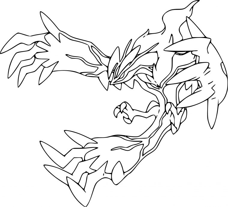 Coloriage Yveltal Pokemon À Imprimer intérieur Pokemon Legendaire A Imprimer