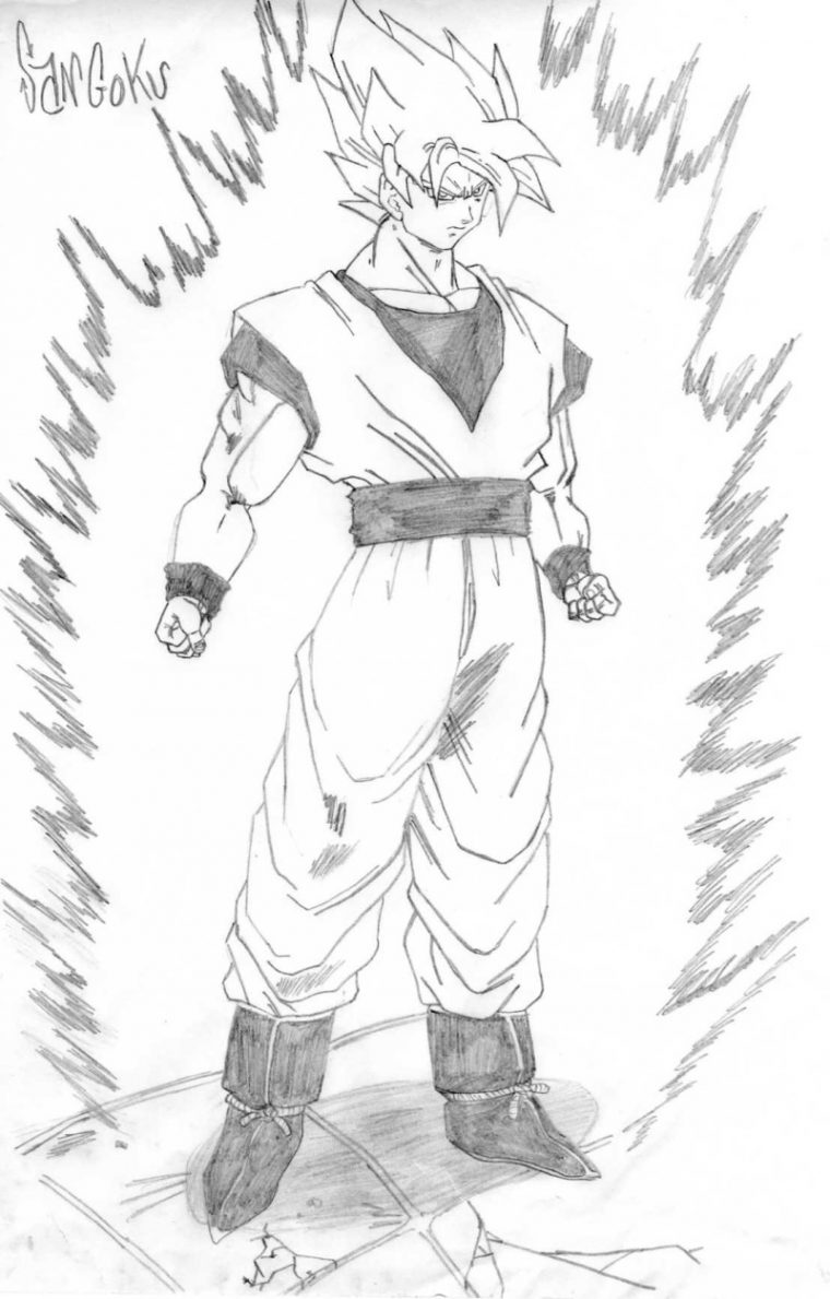 Coloriages À Imprimer : Son Goku, Numéro : 370247 concernant Coloriage Goku Ultra Instinct Coloriages À Imprimer : Son Goku, Numéro : 370247 concernant Coloriage Goku Ultra Instinct