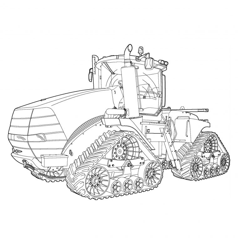 Coloriages À Imprimer : Tracteur, Numéro : 45535Cfb tout Coloriage De Tracteur À Imprimer