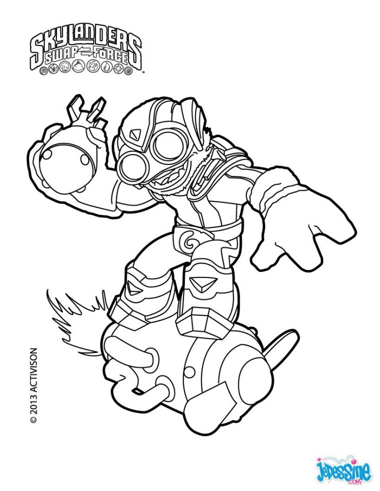 Coloriages Boom Jet – Fr.hellokids avec Coloriage Skylanders Trap Team