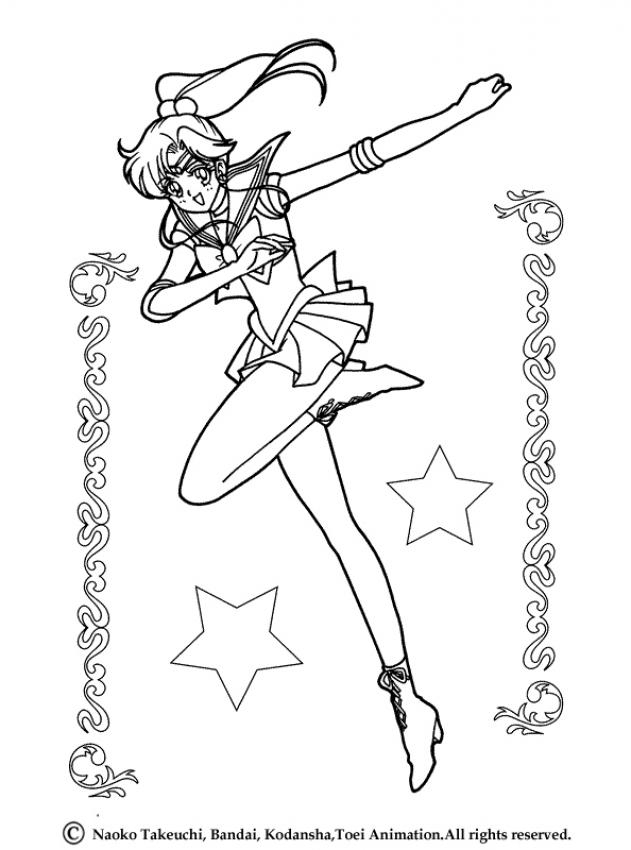Coloriages Coloriage De Sailor Jupiter Et Les Étoiles – Fr concernant Coloriage Jupiter