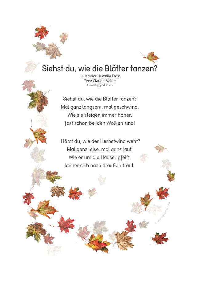 De-Kigaportal-Kindergarten-Herbst-Blaetter-Blaettertanz concernant Fingerspiel Igel Kindergarten