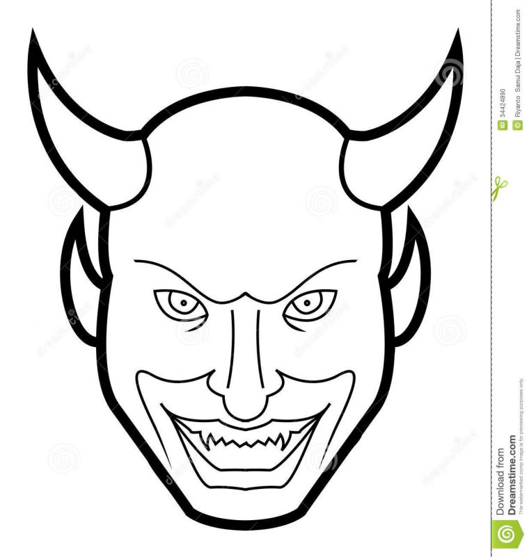 dessin diable facile