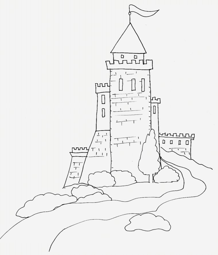 Dessin Chateau Princesse – Primanyc encequiconcerne Coloriage Chateau Princesse Disney