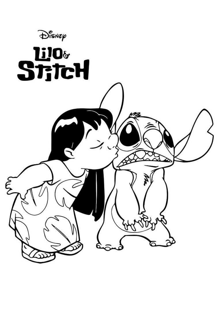 Disney Coloring Pages Lilo – Hd Football tout Coloriage Stitch