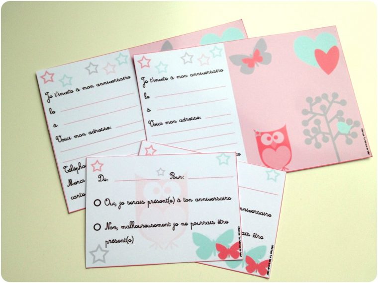 Diycartes D' Invitations Anniversaire Fille Et Garçon À destiné Carte Invitation Anniversaire Fille