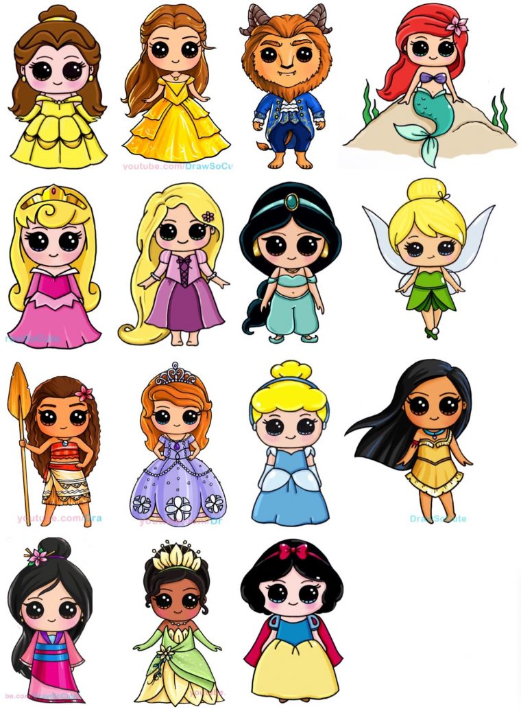 Drawsocute | Disney Princess Cartoons, Cute Disney tout Dessin De Princesse