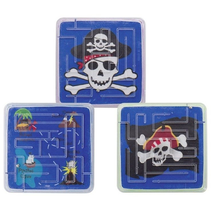 ⚓ Piratenparty | 12X Geduldspiele Piraten Kugelgeduldspiel intérieur Kindergeburtstag Piratenspiele