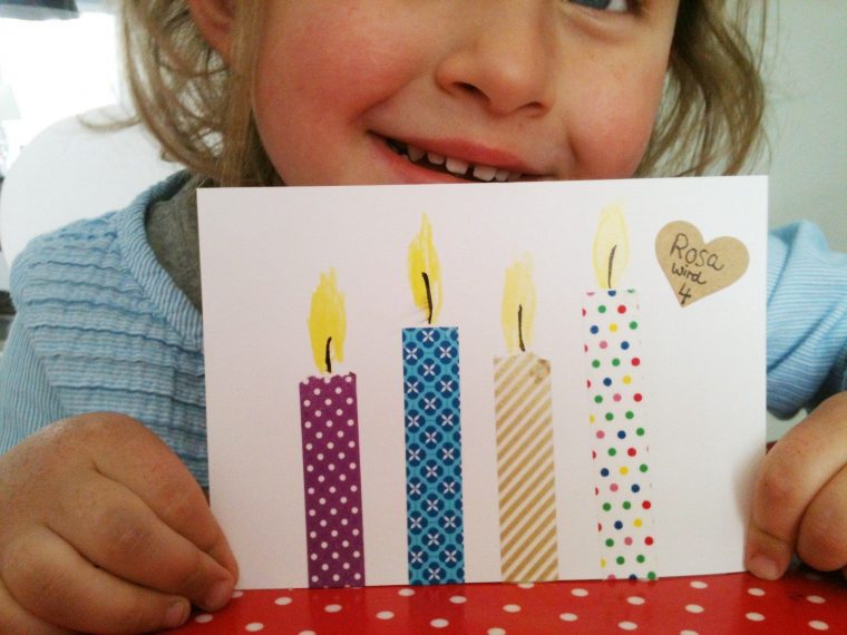 Easy Peasy Geburtstagseinladung Mit Maskingtape avec Geburtstagseinladungen Kinder
