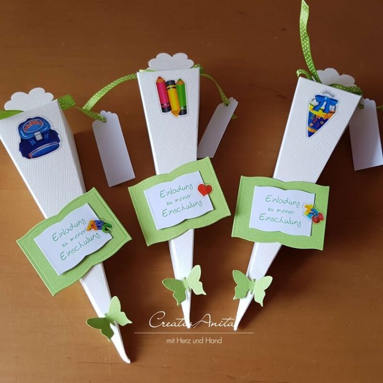 Einladung Einschulung – Schultüte – Grün – Creativanita serapportantà Einladung Einschulung Einladung Einschulung – Schultüte – Grün – Creativanita serapportantà Einladung Einschulung