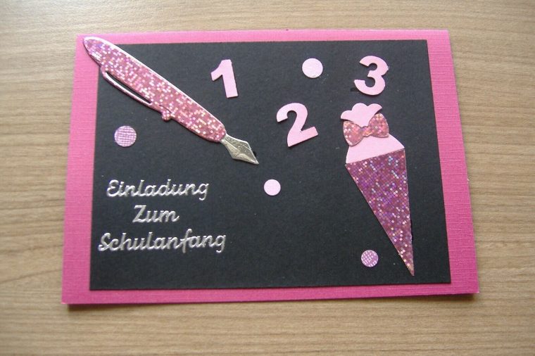 Einladungskarte Zur Einschulung Tafel Pink | Einladung tout Einladung Zur Einschulung Einladungskarte Zur Einschulung Tafel Pink | Einladung tout Einladung Zur Einschulung