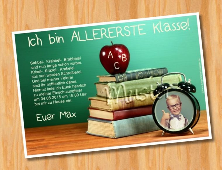 Einladungskarten Einschulung serapportantà Einladungskarten Einschulung