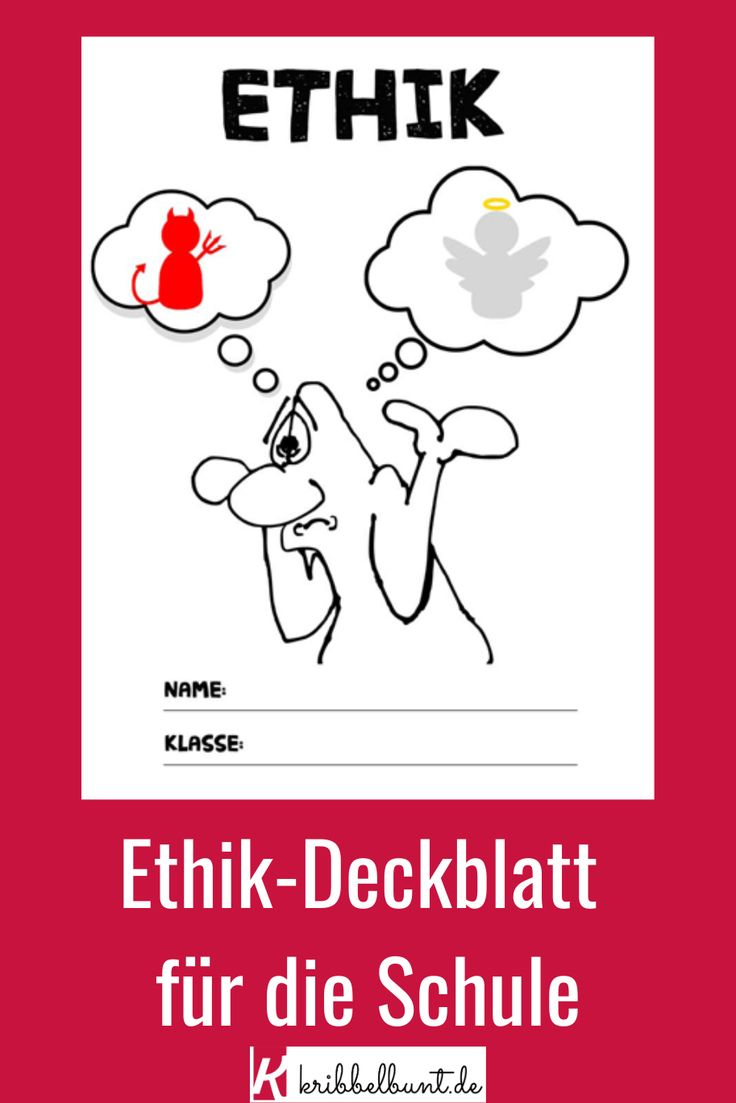 Ethik Deckblatt Für Kinder - Für Die Schule | Ethik encequiconcerne Namensschilder Für Schule