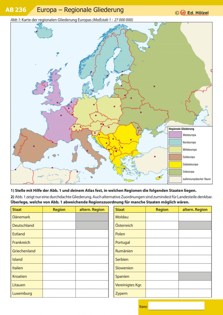 Europa – Staaten | Kontinente Und Ozeane, Europa Staaten dedans Geographie Deutschland Lernen