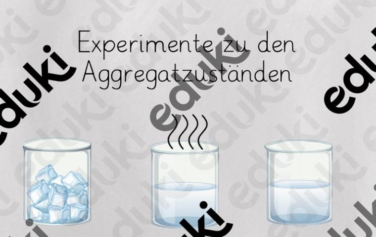 Experimente Wasser Aggregatzustände – Unterrichtsmaterial avec Wasserexperimente Grundschule