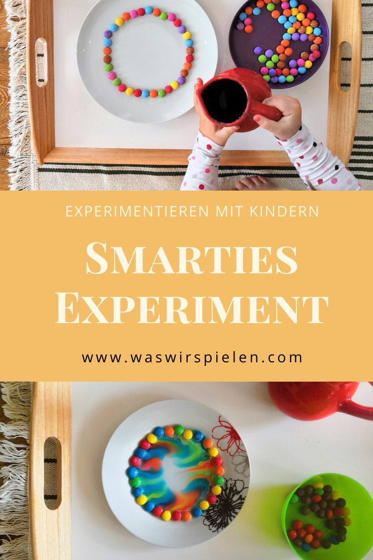 Experimentieren Mit Kinder "Smarties Experiment avec Experimentieren Im Kindergarten