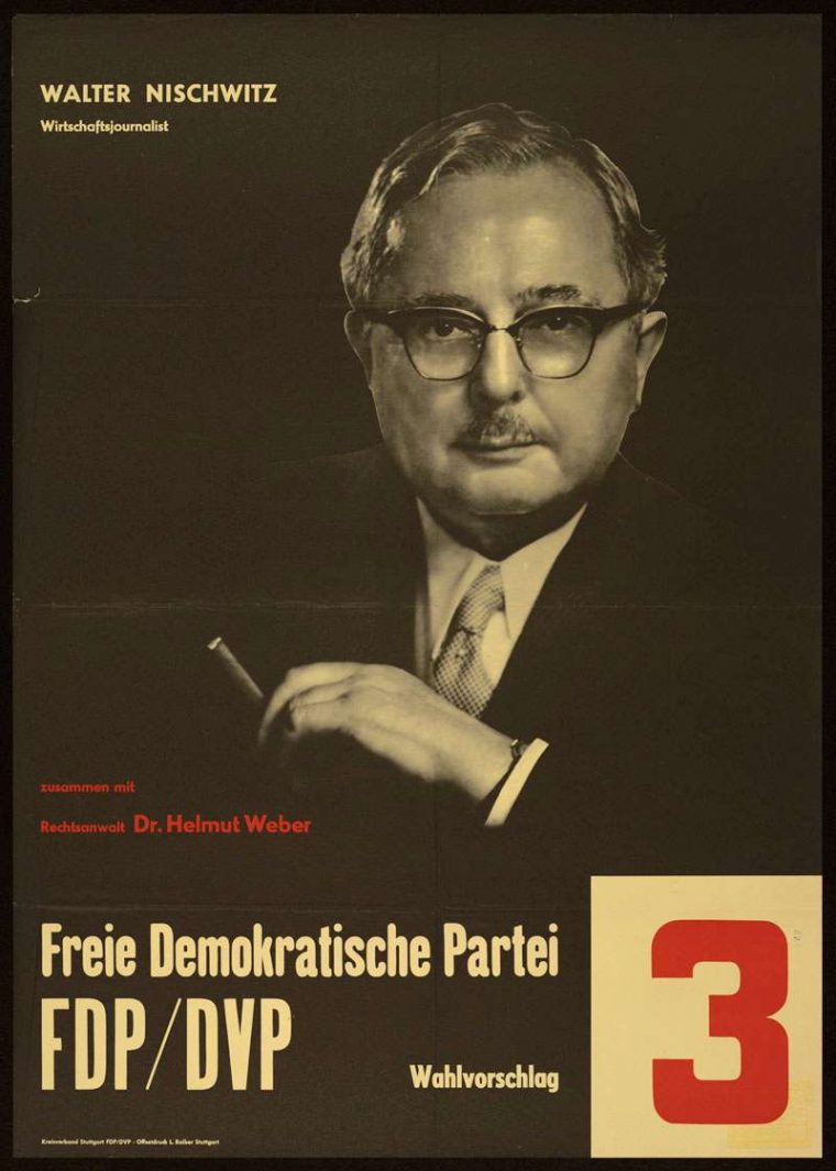 Fdp-Dvp – Freie Demokratische Partei Landtagswahl 1960 serapportantà Demokratische Wahlen
