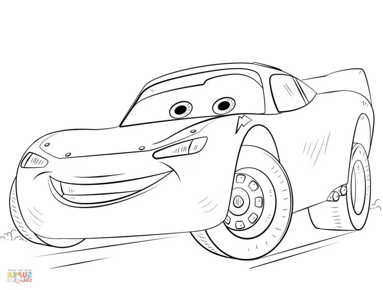 dessin a imprimer flash mcqueen