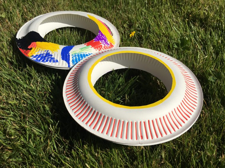 Frisbee Aus Pappteller – Basteln Mit Kindern | Der serapportantà Basteln Mit Kindern Ab 4 Jahren