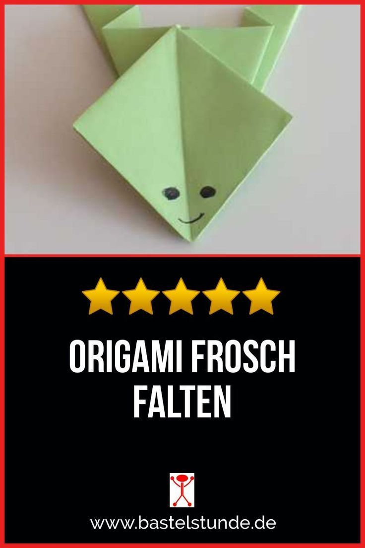 Frosch Selber Falten – Origami Mit Kindern Ab 5 Jahren encequiconcerne Tiere Falten Kindergarten