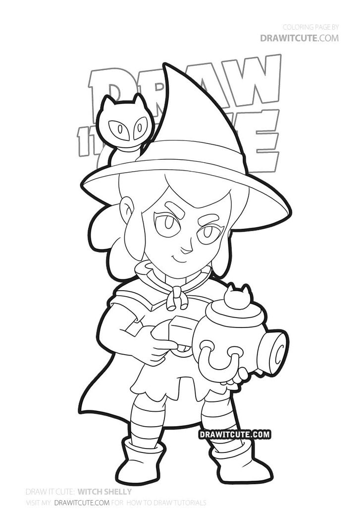 How To Draw Witch Shelly | Brawl Stars – Draw It Cute In serapportantà Dessin A Imprimer Brawl Star How To Draw Witch Shelly | Brawl Stars – Draw It Cute In serapportantà Dessin A Imprimer Brawl Star