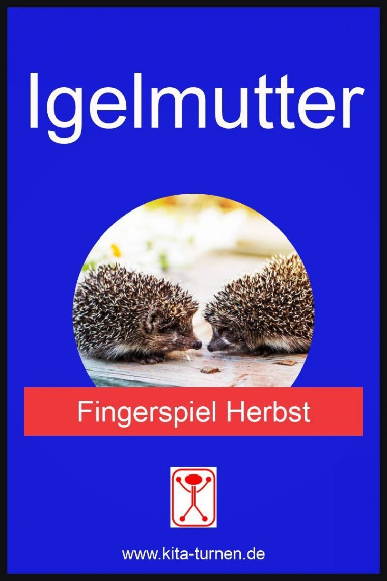 Igelmutter – Fingerspiel Für Den Herbst Für encequiconcerne Fingerspiel Igel Kindergarten