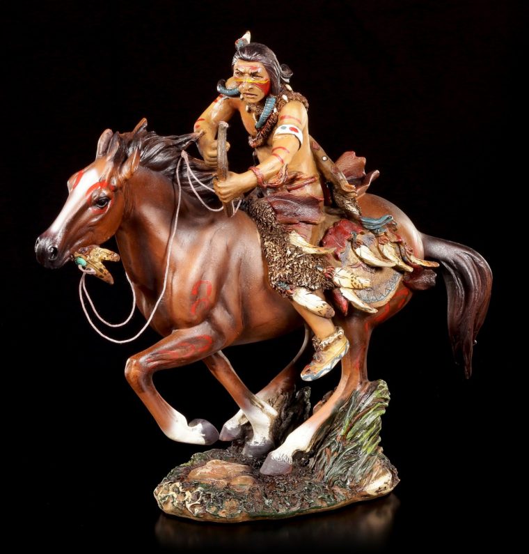 Indianer Figur – Krieger Auf Pferd | Indianer Mit Pferd tout Religion Der Indianer