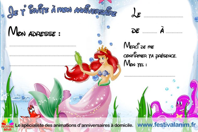 Invitation Anniversaire Fille 5 Ans Princesse concernant Carte Invitation Anniversaire Fille