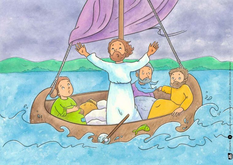 Jesus Und Der Große Sturm. Kamishibai Bildkartenset.: 5 serapportantà Jesus Und Seine Jünger