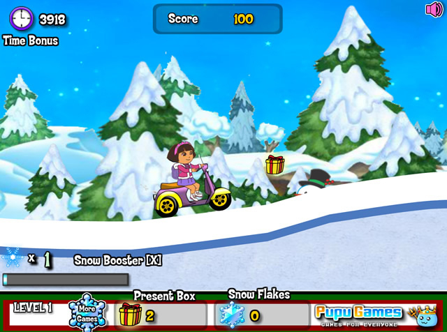 Jouer À Dora Winter Ride – Jeux Gratuits En Ligne Avec avec Jeux De Dora Gratuit