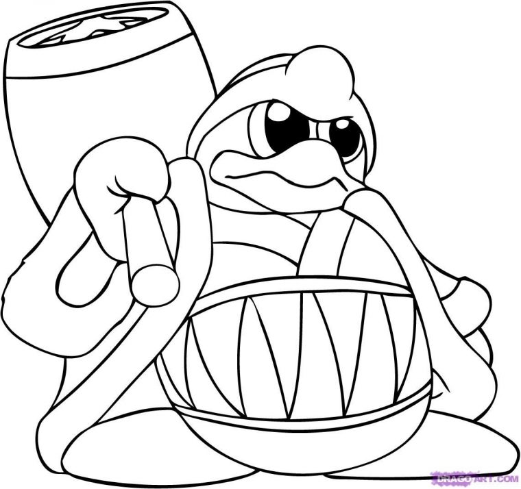 kirby coloring page
