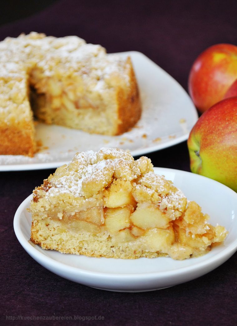 Küchenzaubereien: Einfacher Apfel-Streuselkuchen (Mit dedans Apfel Streusel Kuchen