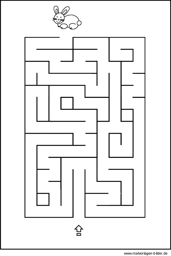 Labyrinth Bild – Rätsel Für Kinder Zum Ausdrucken tout Religion Für Kindergartenkinder