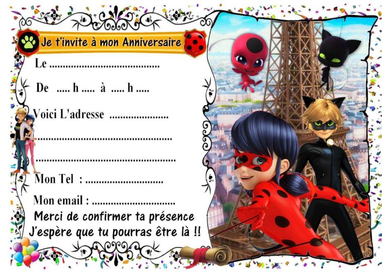 Ladybug | Invitation Anniversaire, Carte Invitation concernant Invitation Anniversaire Fille Gratuite À Imprimer