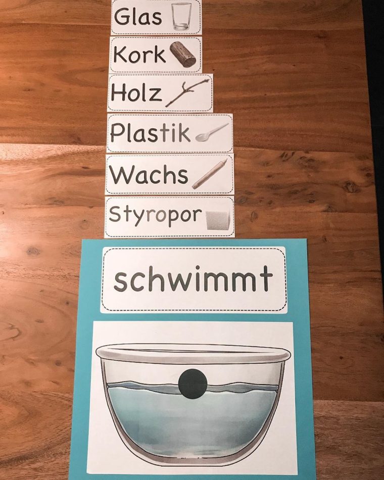 Laminierparty Auf Instagram: „Der Klassiker: Schwimmen Und intérieur Wasserexperimente Grundschule
