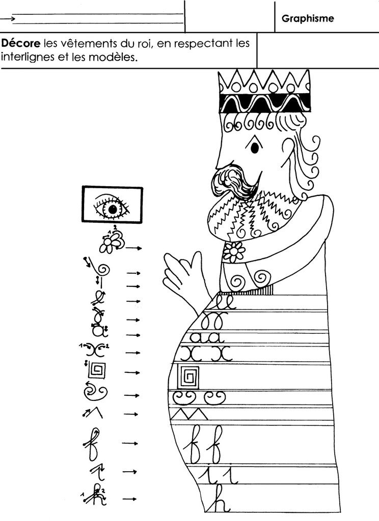 Les Rois Graphisme, Grande Section – École Maternelle Gellow tout Age Moyenne Section Maternelle