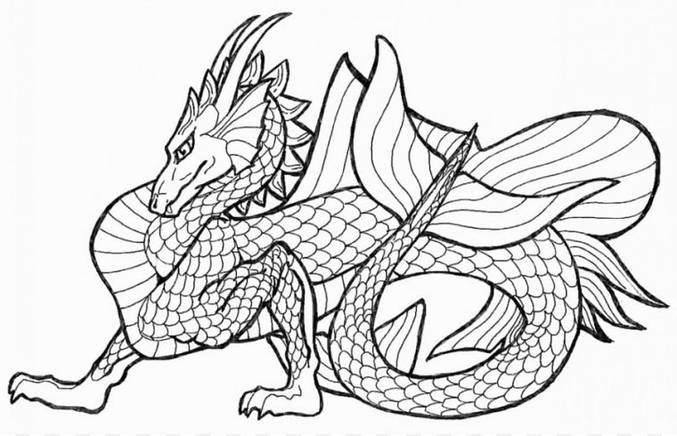 Livre De Coloriage, Dragon, Dragon Chinois Png – Livre De concernant Coloriage De Dragon