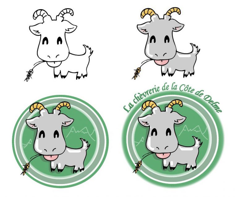 Logo Et Louna … ^_^! – Mandyne dedans Dessin De Chèvre Facile Logo Et Louna … ^_^! – Mandyne dedans Dessin De Chèvre Facile