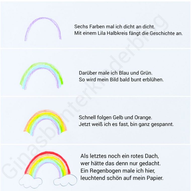 Malgeschichte Regenbogen Für Kinder – Ginas Bunter destiné Herbstlieder Kleinkinder