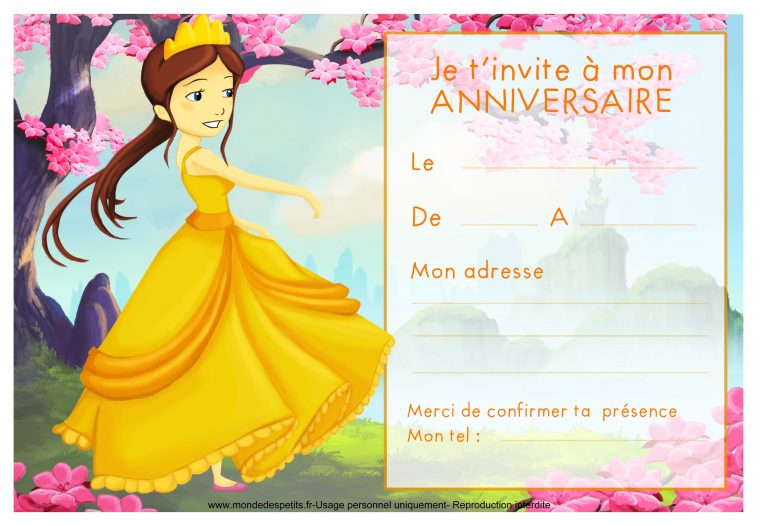 Monde Des Petits – Par Thème tout Invitation Anniversaire Fille Gratuite À Imprimer Monde Des Petits – Par Thème tout Invitation Anniversaire Fille Gratuite À Imprimer