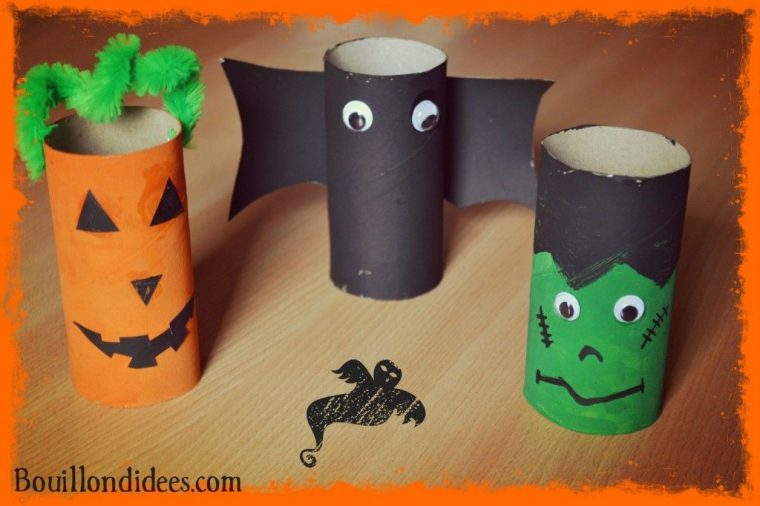 Monstres En Tubes Diy Rouleau Papier Toilette Halloween concernant Activité Manuelle Avec Rouleau Papier Toilette