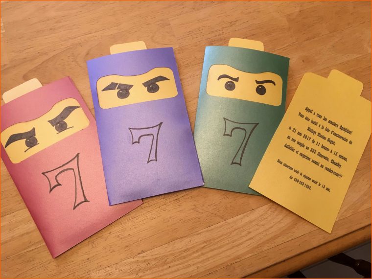 Original Ninjago Einladungskarten Selbst Basteln dedans Einladungskarten Basteln