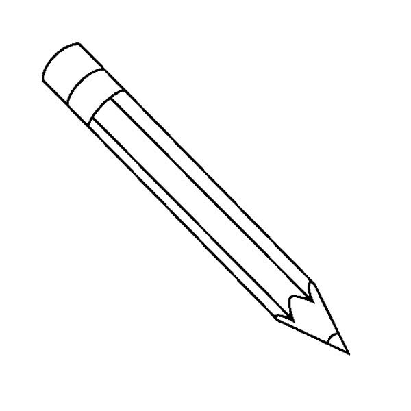 coloring pages of a pencil