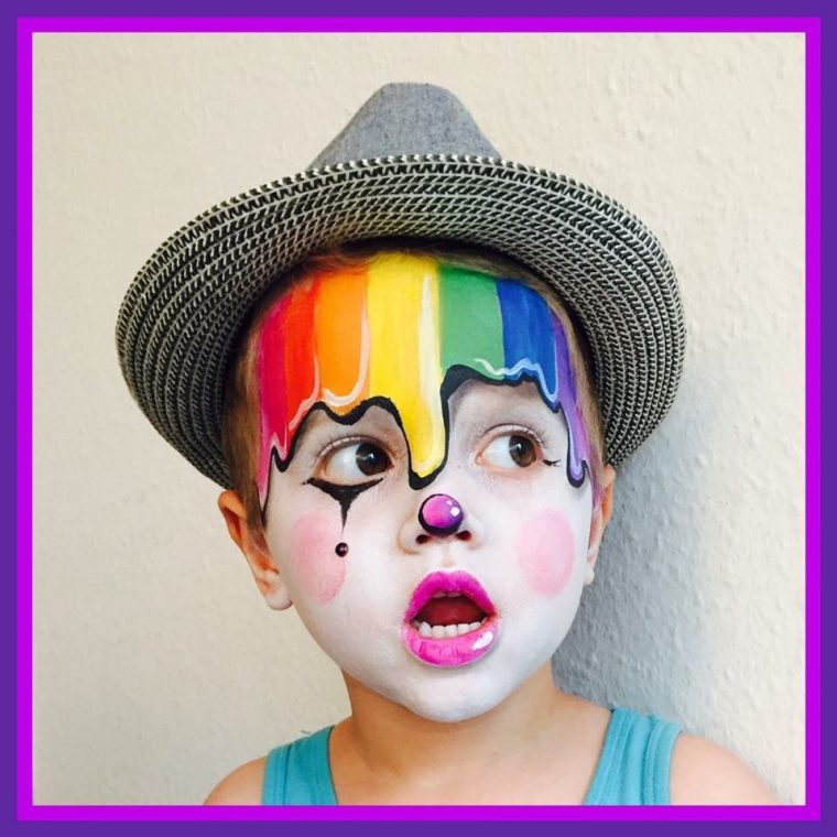 Pin Van Mel Anie Op Facepainting | Schminken Ontwerpen à Karneval Schminken Clown