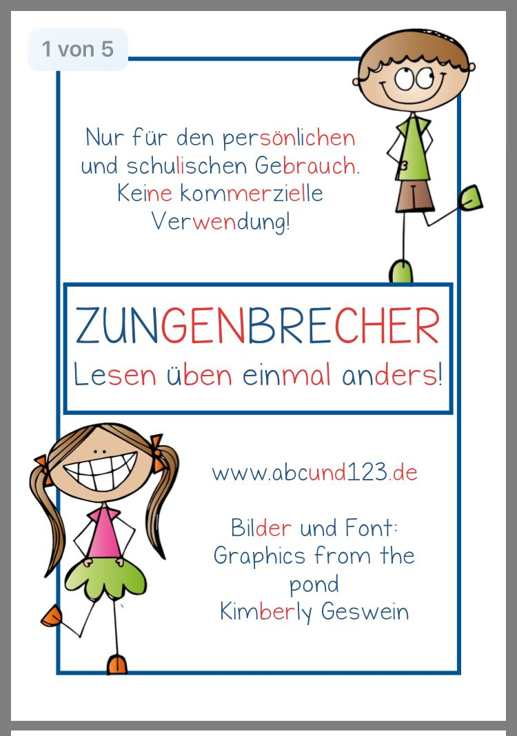 Pin Von Susann Lugk Auf Schule | Zungenbrecher, Lesen Üben à Zungenbrecher Für Kinder