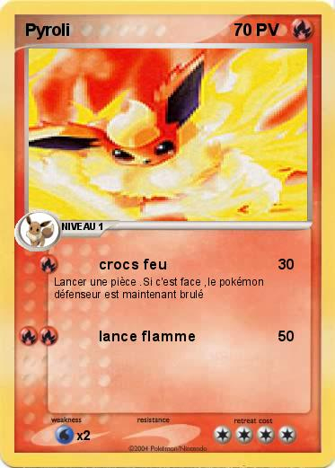 Pokémon Pyroli 22 22 – Crocs Feu – Ma Carte Pokémon pour Coloriage Pokemon Pyroli