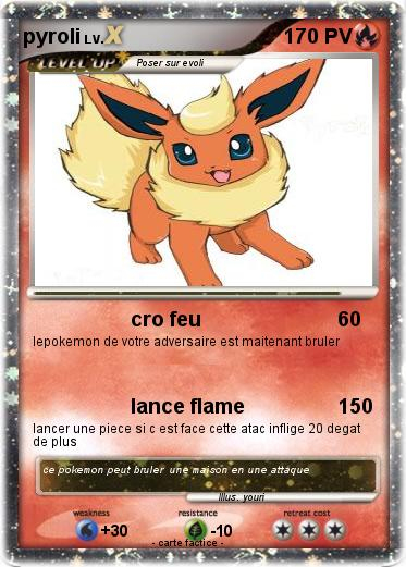 Pokémon Pyroli 261 261 – Cro Feu – Ma Carte Pokémon destiné Coloriage Pokemon Pyroli